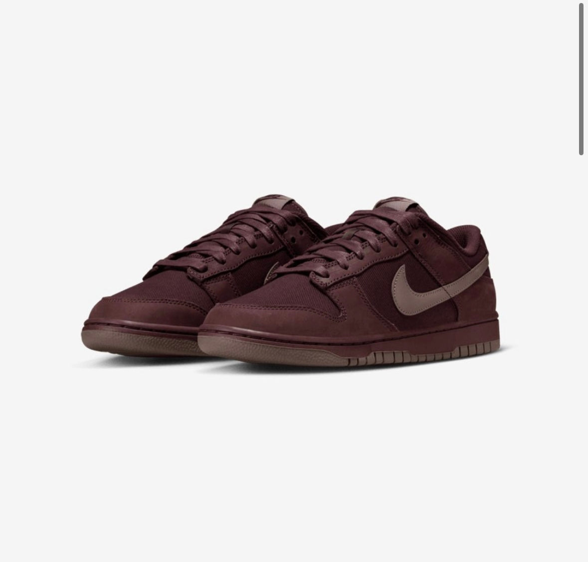 NIKE DUNK LOW RETRO PREMIUM BURGUNDY