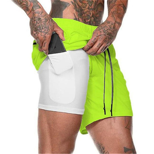 Shorts de sport 2 en 1 pour hommes