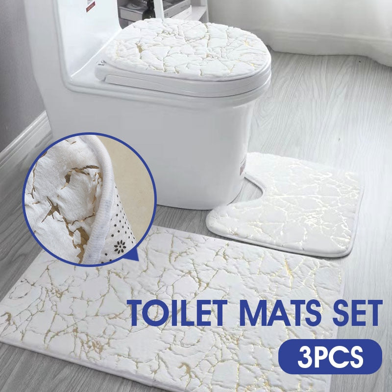 Set de tapis de toilette